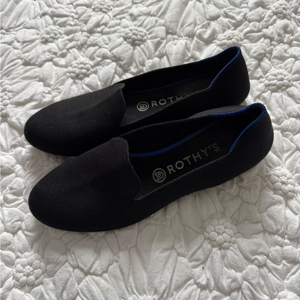 Rothy's Black Knit Slip-On Flats